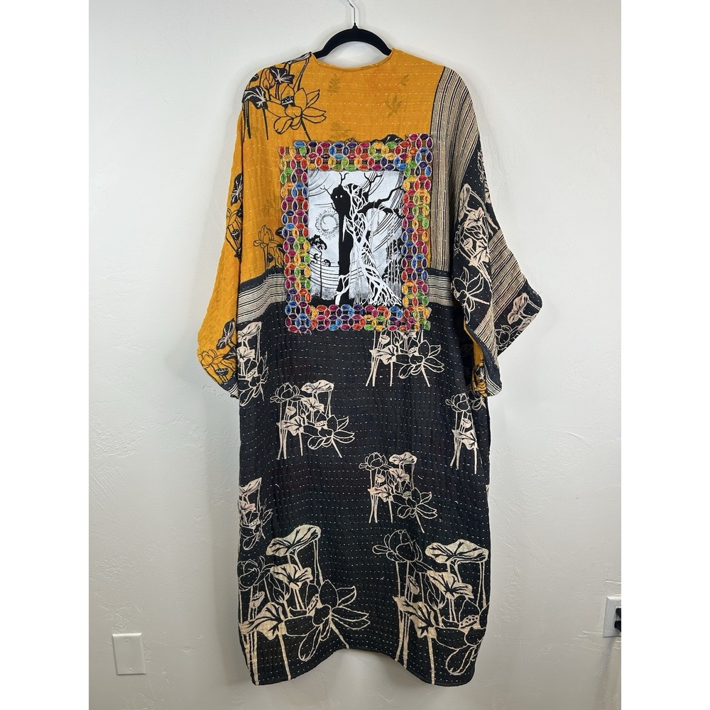 Tree Spirit Witchy Robe Long Cardigan One Size Open Front Ritual Magic Nature - Picture 2 of 11